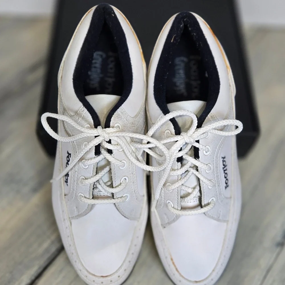FootJoy‎ Womens White Leather Golf Shoes Size 6.5 M